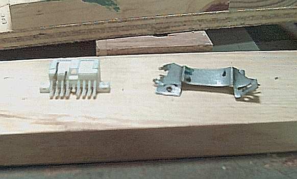 Salvaged connector, rear view