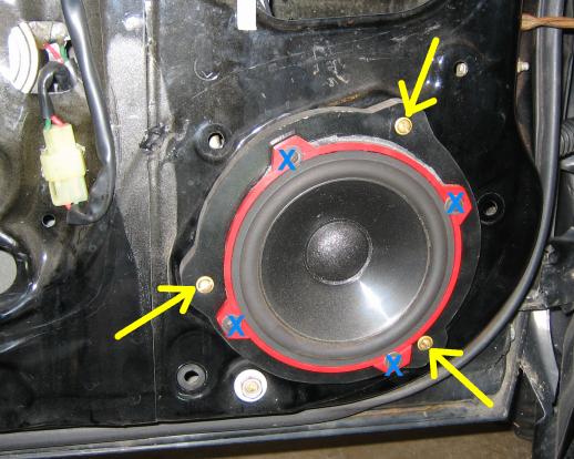 Speaker plate screw removal