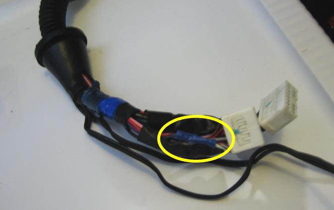 Splice connection at the harness plug