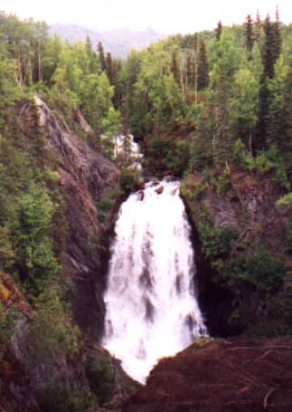Waterfall along Resurrection Pass [Yashica T4S]