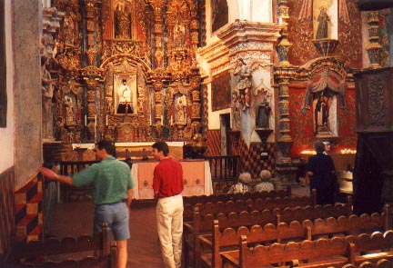 Altar at San Xavier [Yashica T4S]